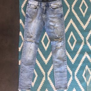 $175 (new) Represent (British) ripped jeans